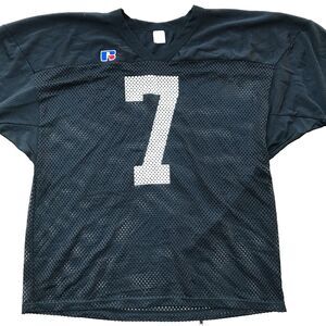 Vintage Russell Athletic Black Football Jersey XL Number 7